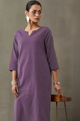 workwear women thread work cotton kurta with trousers