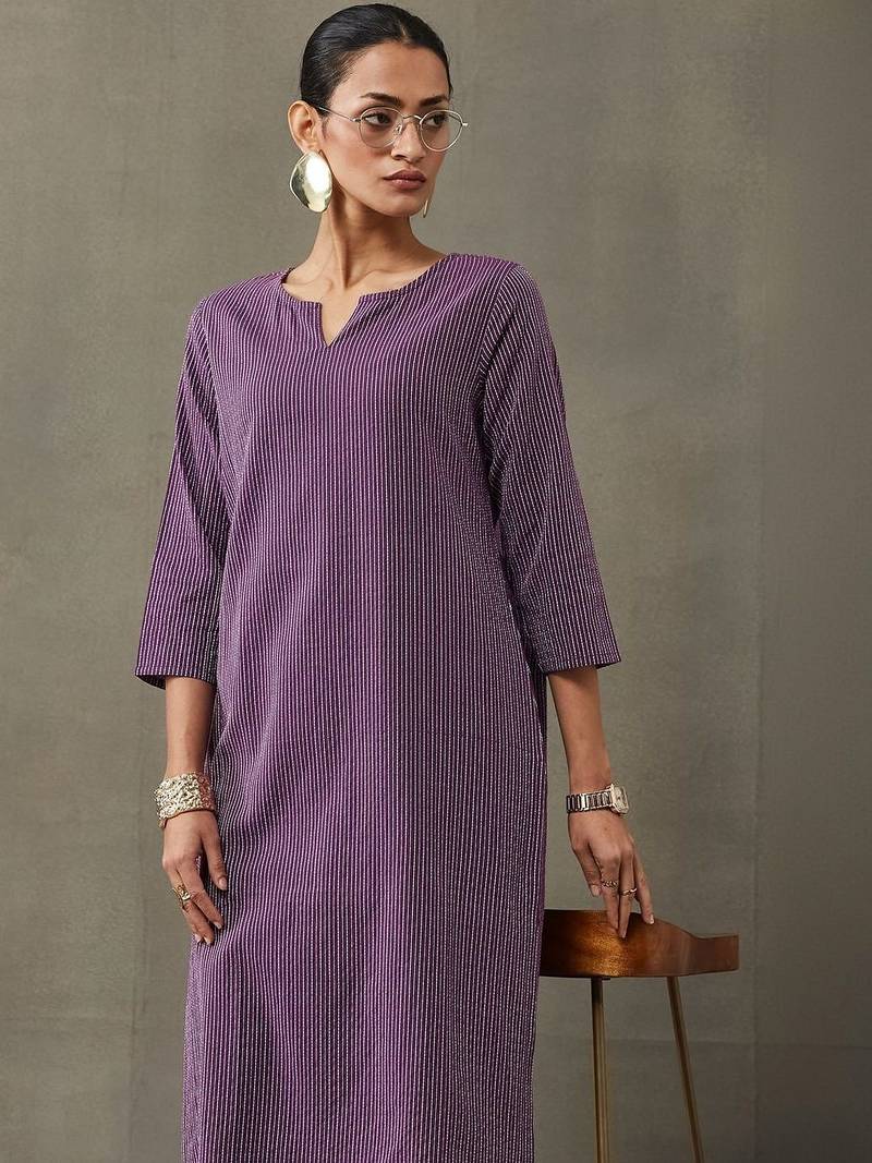 workwear women thread work cotton kurta with trousers