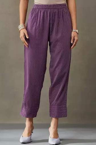 workwear women thread work cotton kurta with trousers