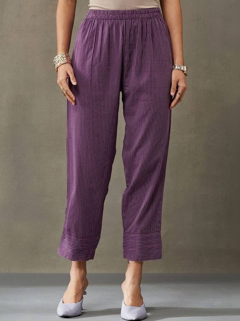 workwear women thread work cotton kurta with trousers