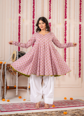 Pink cotton farsi salwar set 2