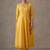 structured women embroidered angrakha mirror work cotton kurta with trousers