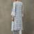classic women floral embroidered regular gotta patti kurta with trousers