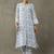 classic women floral embroidered regular gotta patti kurta with trousers
