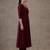 workwear women embroidered angrakha mirror work cotton kurta with trousers