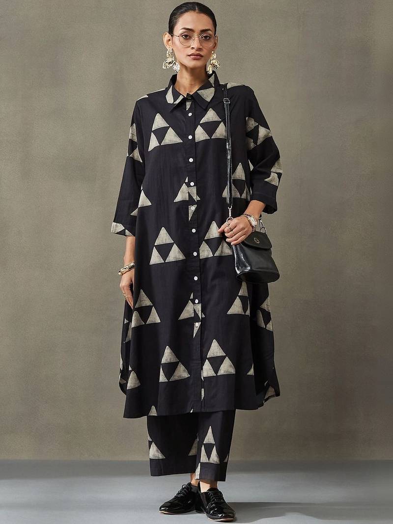 everyday workwear printed cotton kurta sets