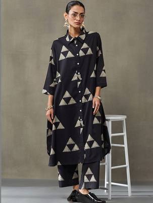 everyday workwear printed cotton kurta sets 3