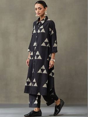 everyday workwear printed cotton kurta sets 5