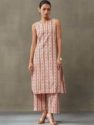 office women floral printed regular cotton kurta with trousers & with dupatta 4