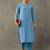 workwear women thread work cotton kurta with trousers
