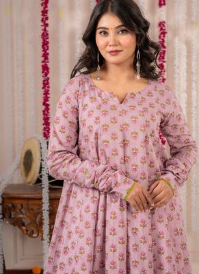 Pink cotton farsi salwar set 4