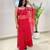 Lal bandhej half kaftan