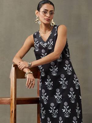 everyday women floral printed regular thread work cotton kurta with palazzos 3