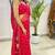Lal bandhej half kaftan