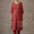everyday women floral printed regular gotta patti cotton kurta with trousers & with dupatta