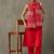 smart women layered cotton kurta with trousers & with dupatta