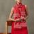 smart women layered cotton kurta with trousers & with dupatta