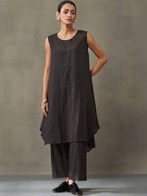 smart women regular cotton kurta with palazzos 1