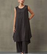 smart women regular cotton kurta with palazzos