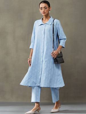 formal women floral printed regular cotton kurta with palazzos 1