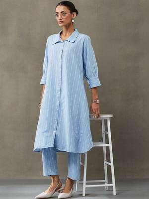 formal women floral printed regular cotton kurta with palazzos 2
