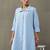 formal women floral printed regular cotton kurta with palazzos