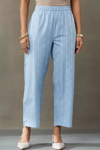 formal women floral printed regular cotton kurta with palazzos