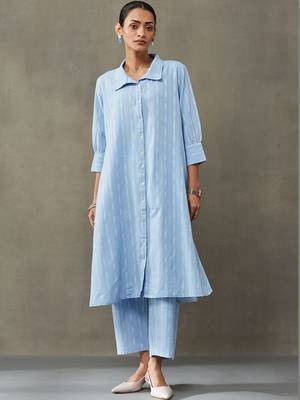 formal women floral printed regular cotton kurta with palazzos 6
