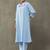 formal women floral printed regular cotton kurta with palazzos