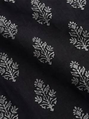 classic women floral embroidered regular beads and stones cotton kurta with trousers & with dupatta 5