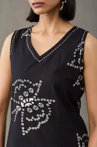 office floral printed regular thread work cotton kurta with trousers with dupatta