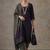 workwear women floral embroidered regular gotta patti cotton kurta with trousers & with dupatta