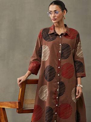 structured printed cotton kurta sets 3