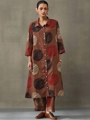 structured printed cotton kurta sets 6