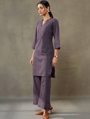 women dyed regular cotton kurta with palazzos 3