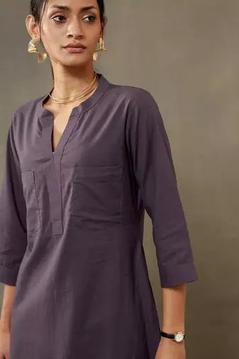 women dyed regular cotton kurta with palazzos