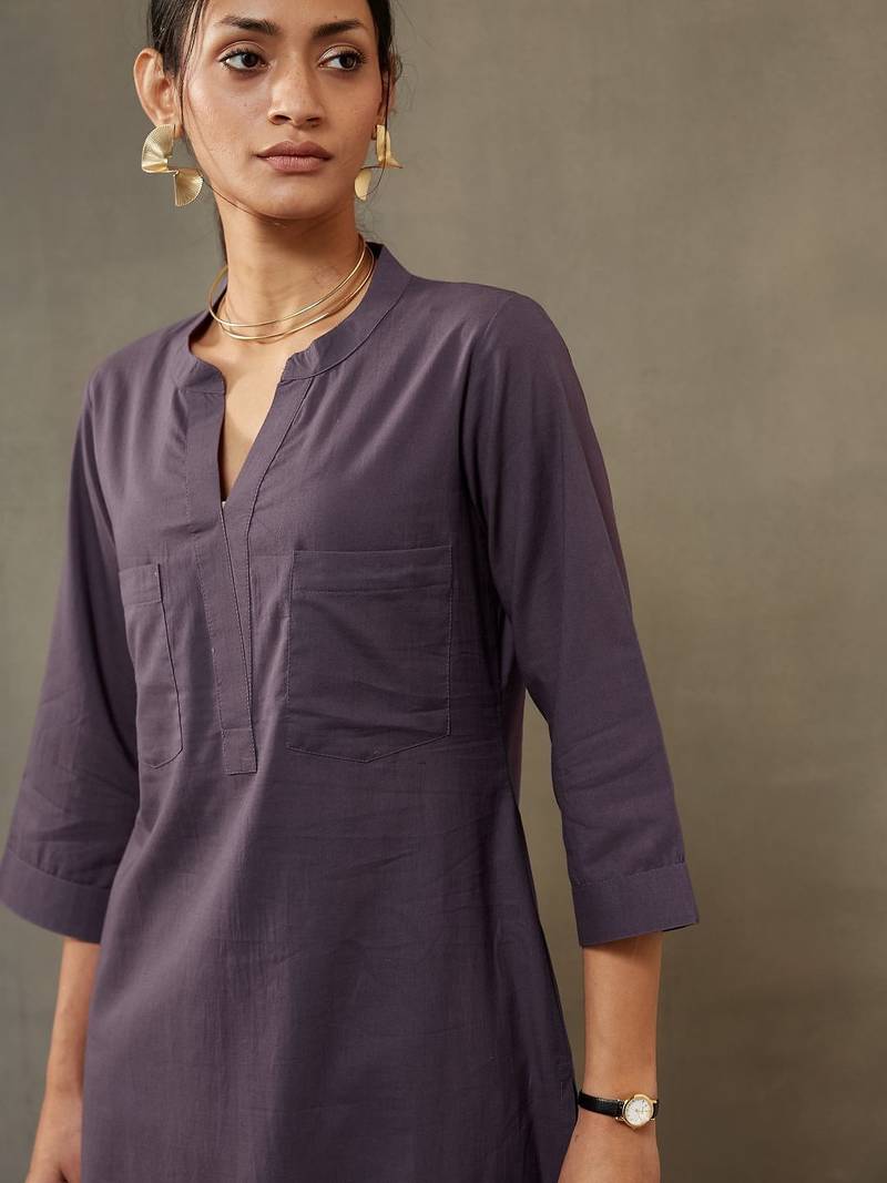 women dyed regular cotton kurta with palazzos
