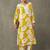 structured women floral printed regular gotta patti kurta with palazzos