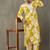 structured women floral printed regular gotta patti kurta with palazzos