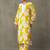 structured women floral printed regular gotta patti kurta with palazzos