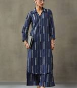 lightweight women floral printed regular cotton kurta with trousers