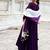 Violet bloom anarkali