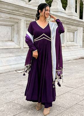 Violet bloom anarkali 3