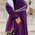 Violet bloom anarkali