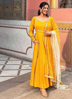 Sunflower anarkali 1
