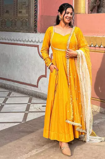 Sunflower anarkali