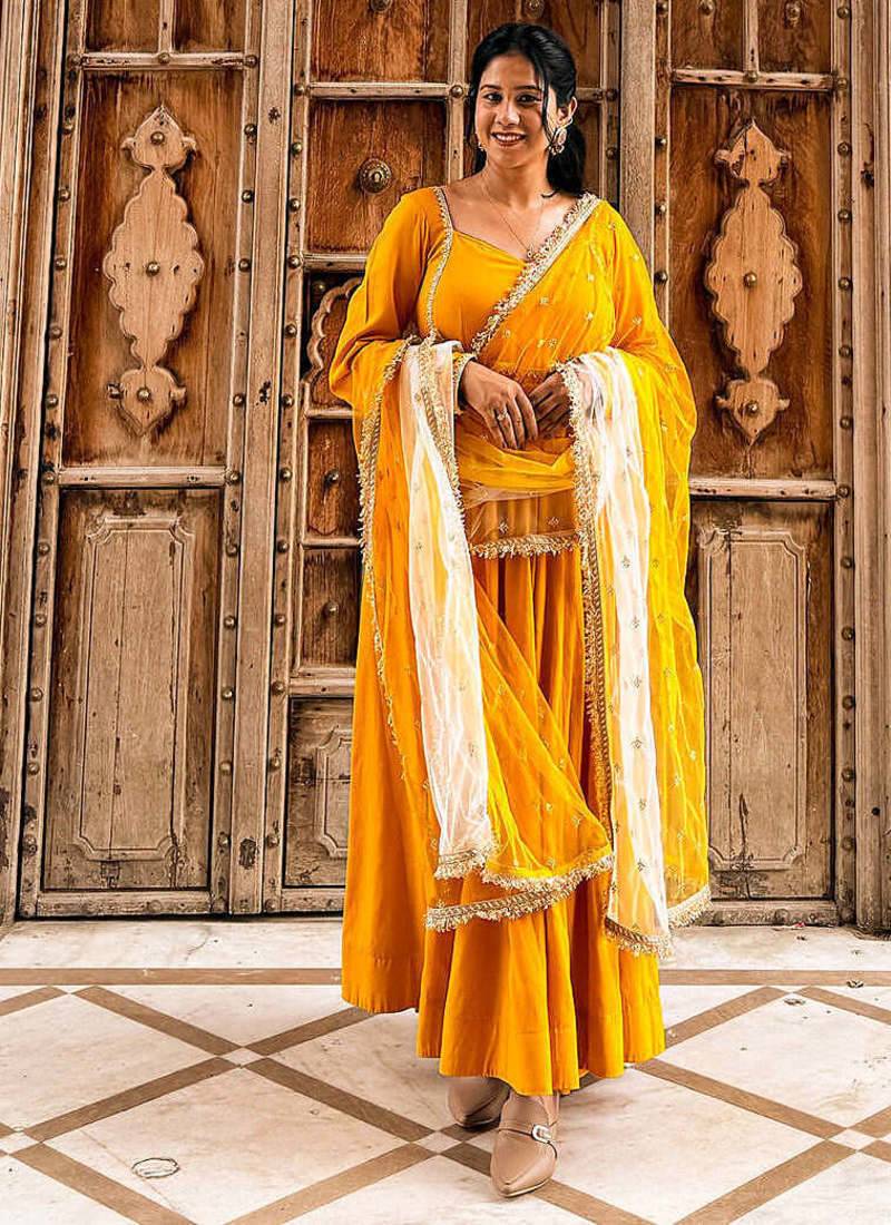 Sunflower anarkali