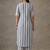 classic women printed regular kurta with palazzos
