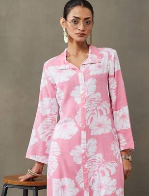 lightweight women floral printed regular kurta with palazzos 3