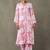 lightweight women floral printed regular kurta with palazzos